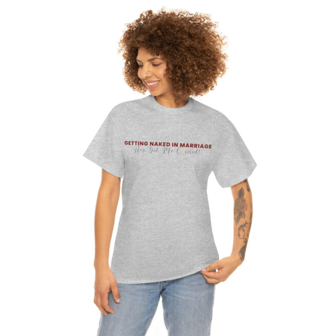 GNIM He's Got Me Covered | Women's Unisex Heavy Cotton Tee - Image 30