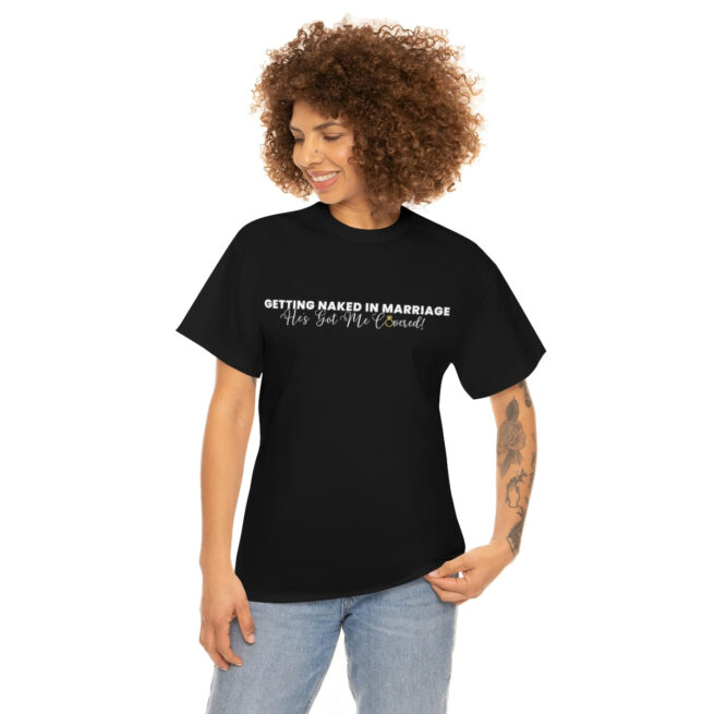 GNIM He's Got Me Covered | Women's Unisex Heavy Cotton Tee - Image 12