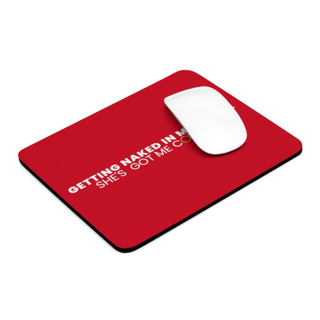 GNIM She's Got Me Covered | Red Mouse Pad - Image 4