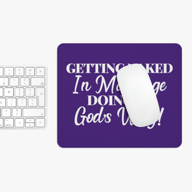 GNIM Doing It God's Way | Purple Mouse Pad