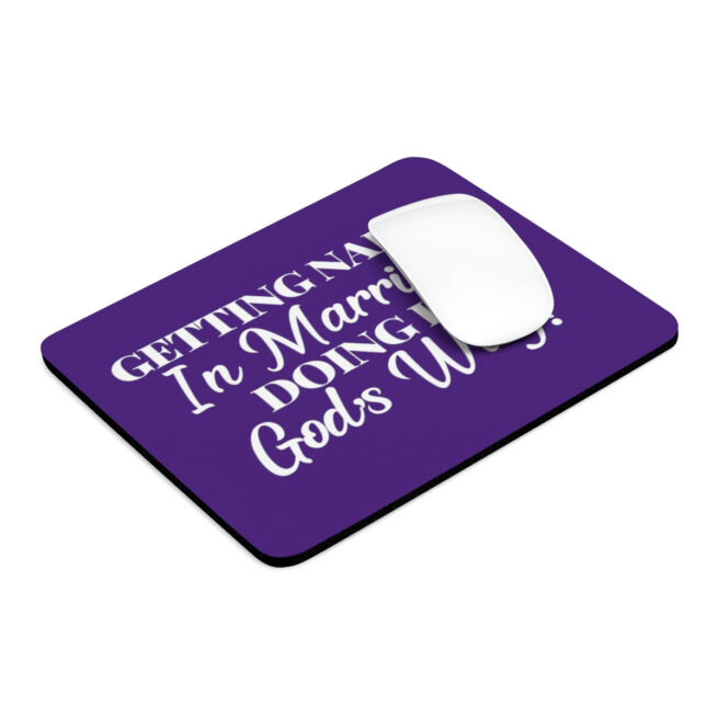 GNIM Doing It God's Way | Purple Mouse Pad - Image 4