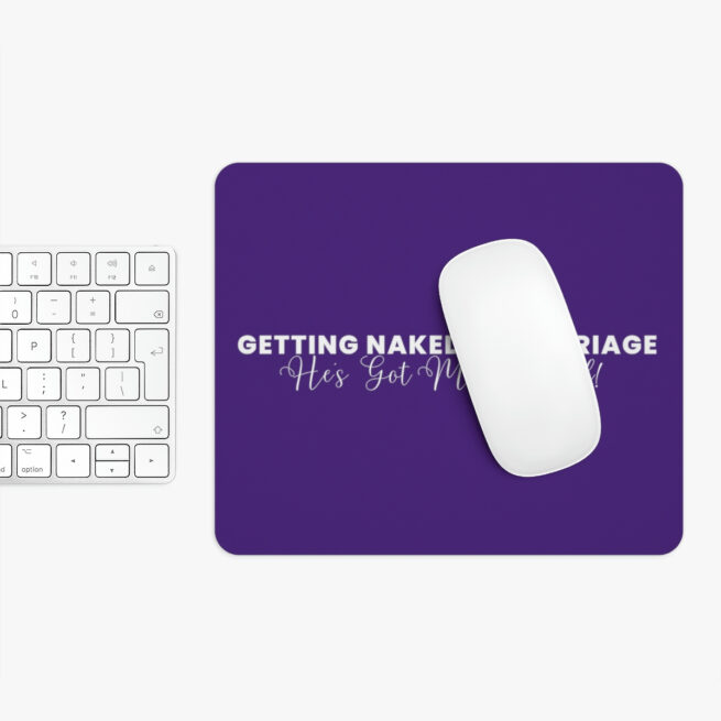 GNIM He's Got Me Covered | Purple Mouse Pad