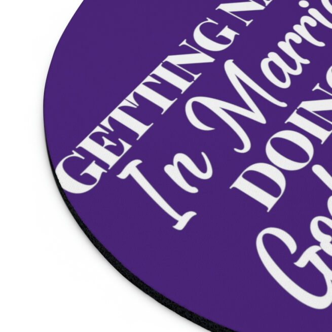 GNIM Doing It God's Way | Purple Mouse Pad - Image 10