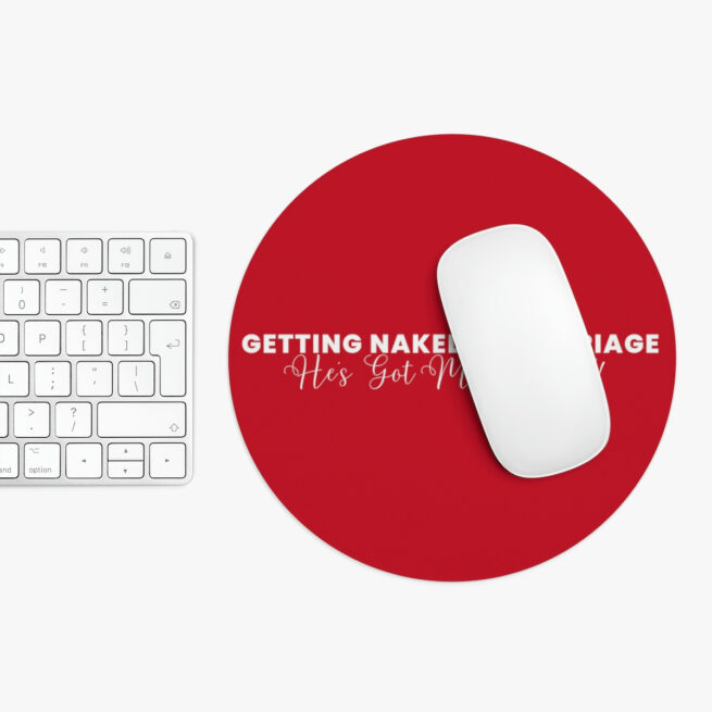 GNIM He's Got Me Covered | Red Mouse Pad - Image 8